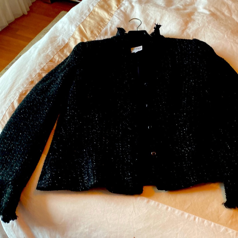 Armani, jacket, wool, and a cashmere, never worn size 14, 16